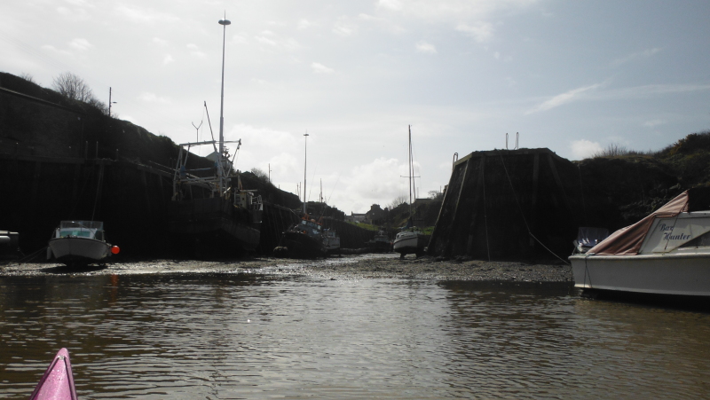  right in at the innermost end of the harbour  