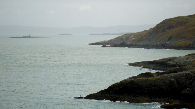  looking southeast towards Ynys Dulas, Ynys Moelfre, and Moelfre  