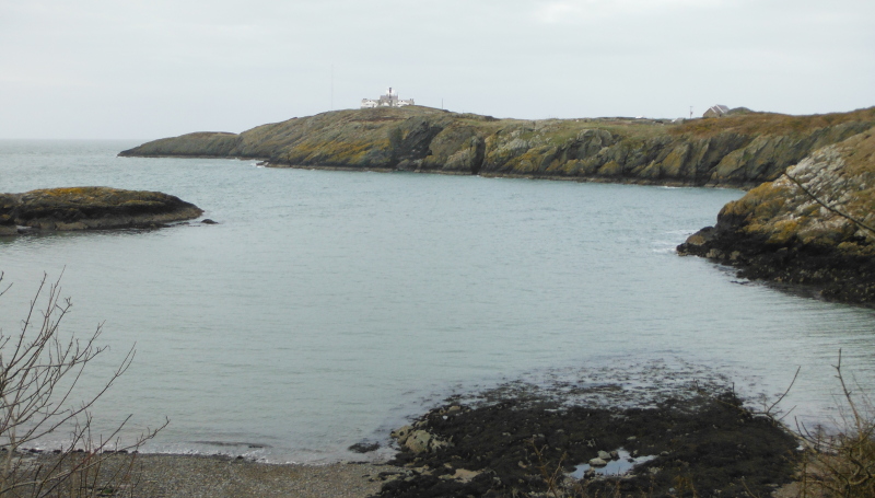  looking out from Porth Eilian towards the light house  