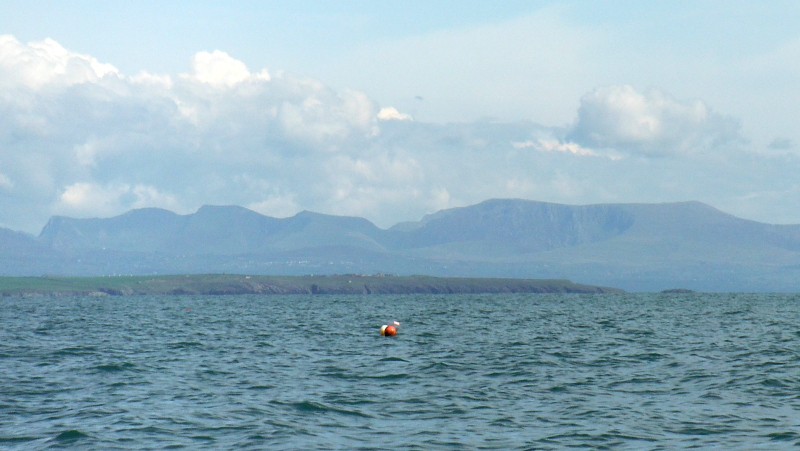  looking across the southwest corner of Anglesey to the Lleyn Peninsula in the distance  