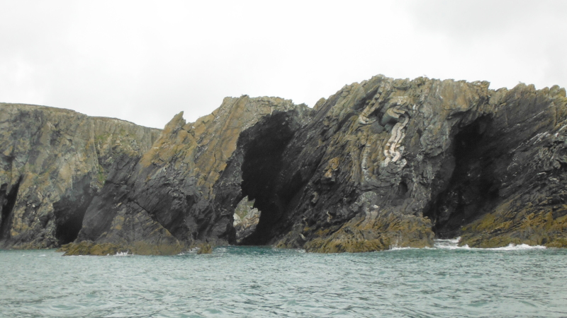  the cliffs around Dinas Stack  