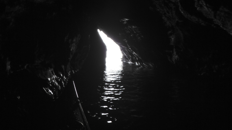  looking out from the back of the second cave  