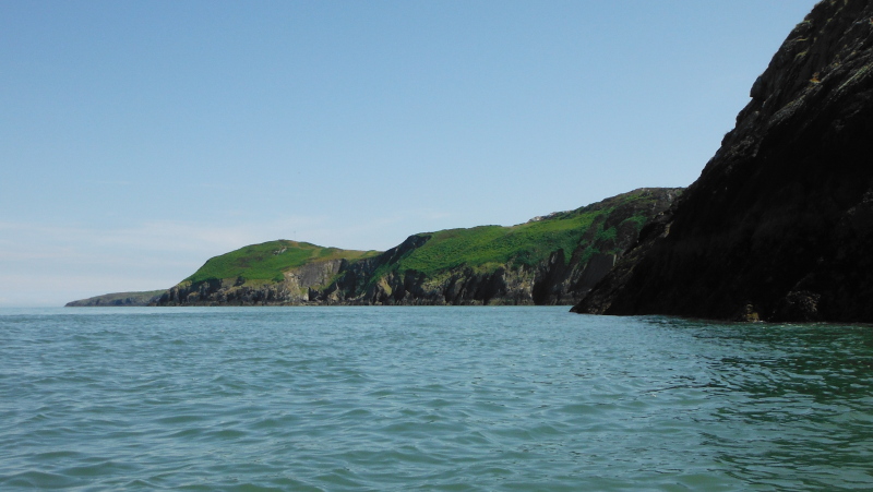  looking eastwards along the coast beyond Dinas Gynfor 