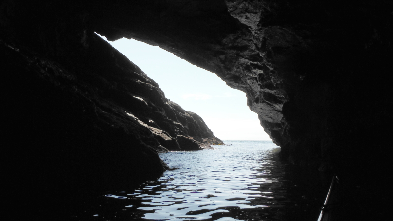  looking out from the cave 