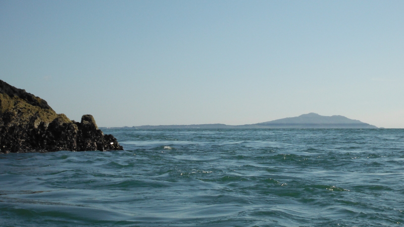  looking down the coast to Holyhead Mountain 