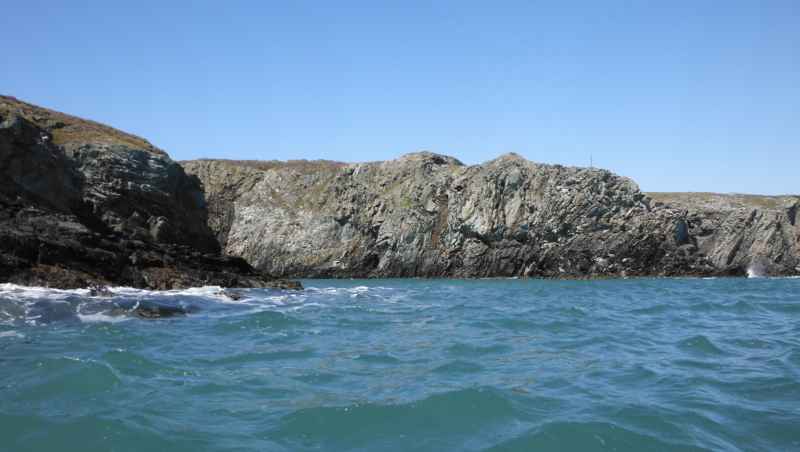  part of the coastline on the way round to Penrhyn Mawr 