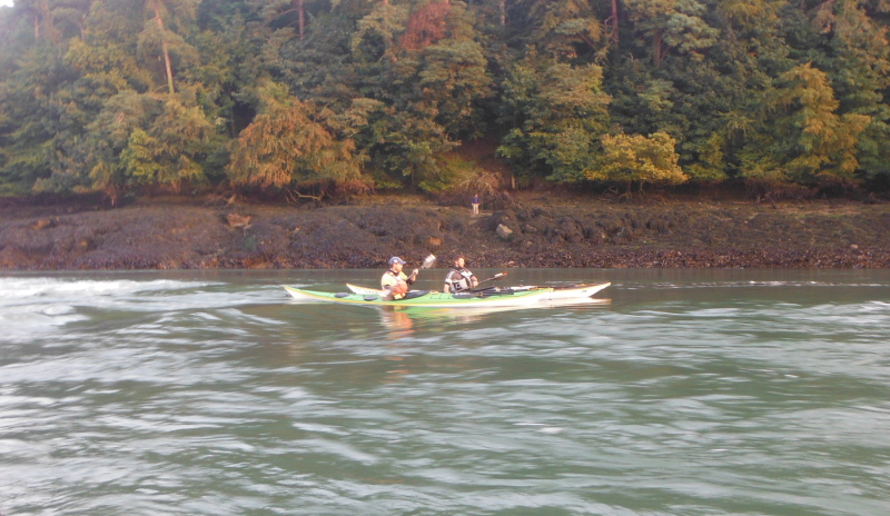  sea kayaks on the Swellies 