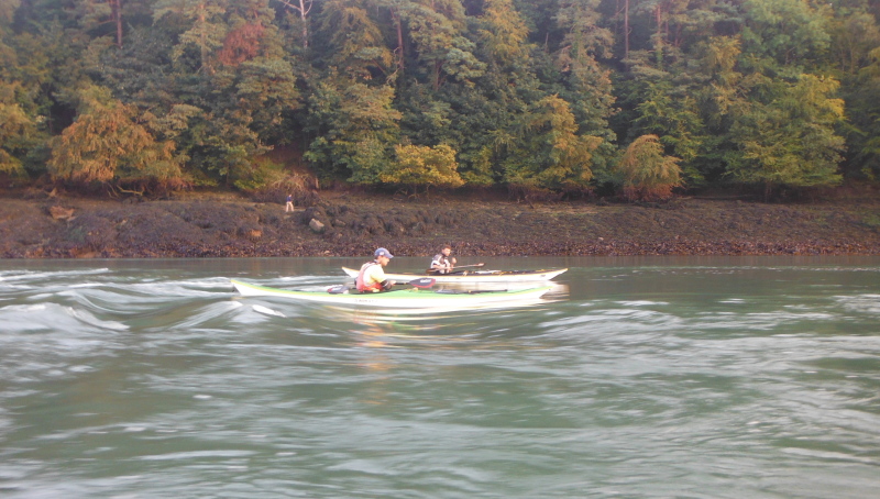  sea kayaks on the Swellies 