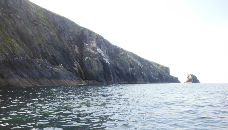  the start of the Morfa cliffs 