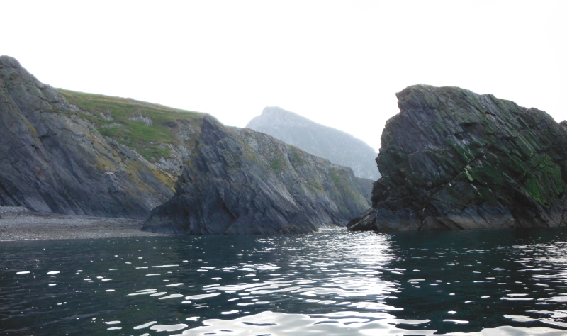  the far end of the beach 