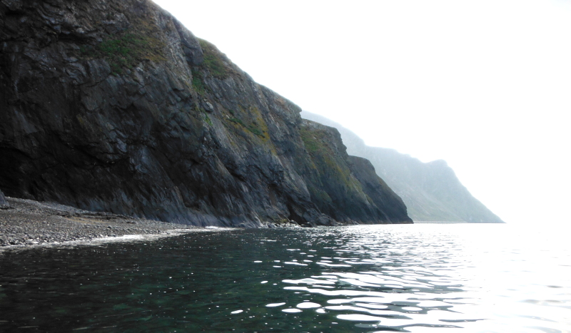  looking along to the next headland, Trwyn y Gorlech 