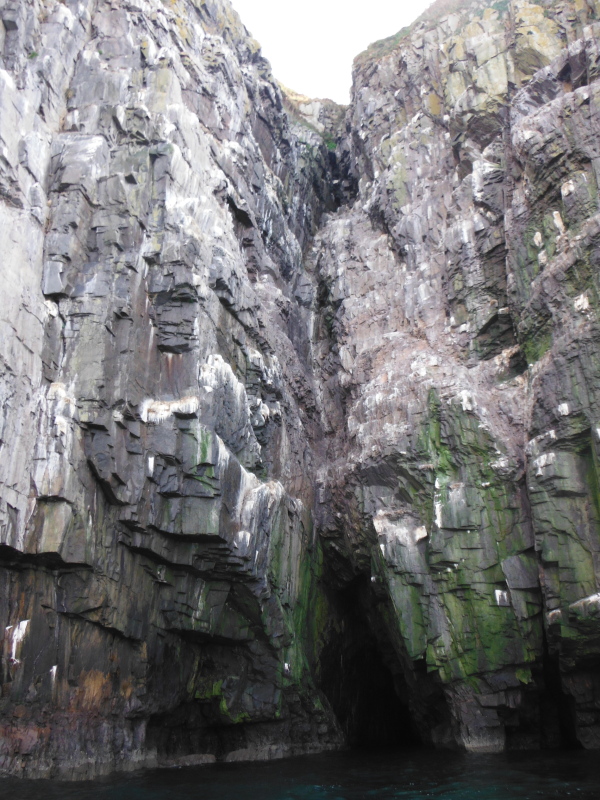  the gully above the cave entrance 