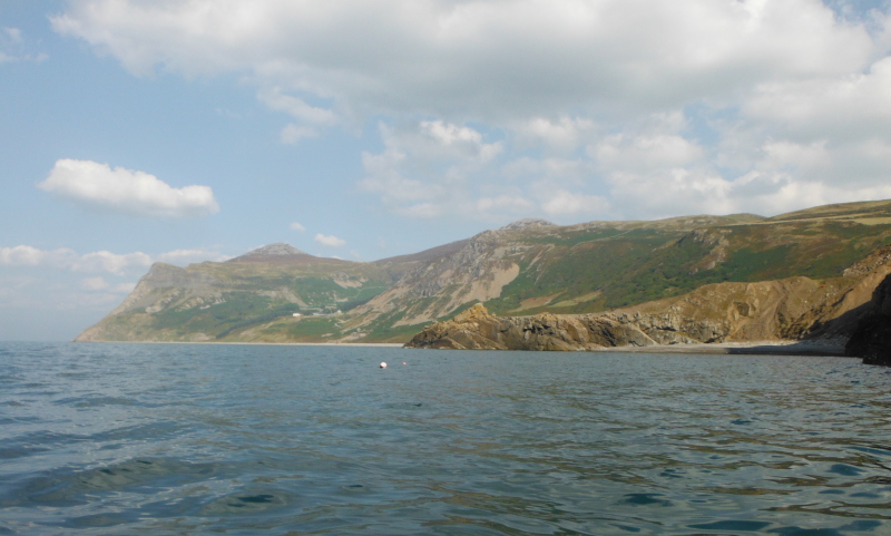  looking right up the coast to Trwyn y Gorlech 