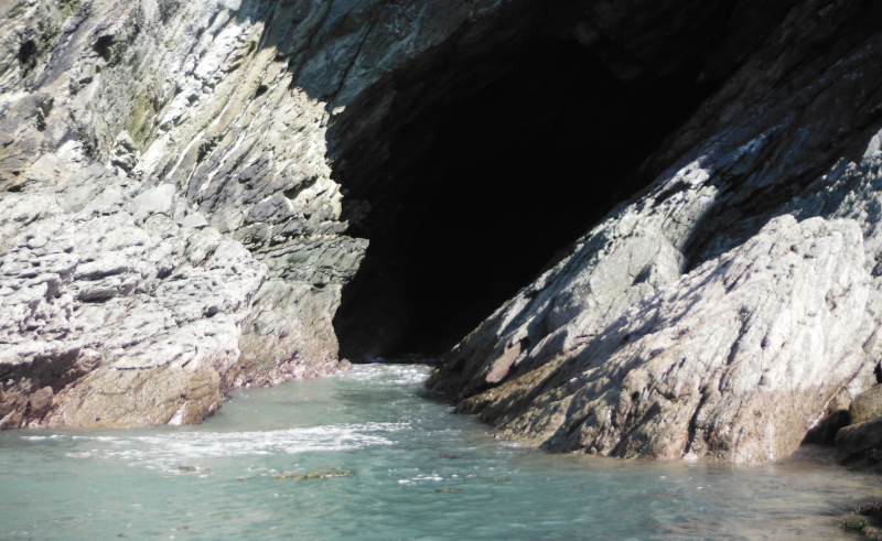  a closer view of one of the caves 