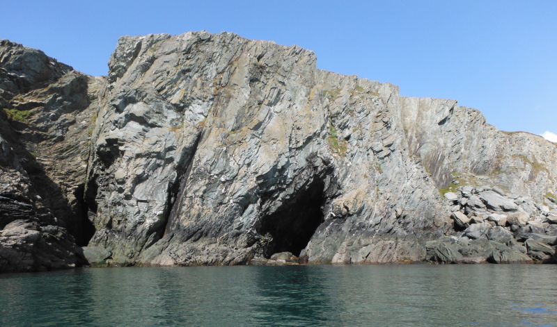  the caves beyond Dinas Stack beyond the boulders 