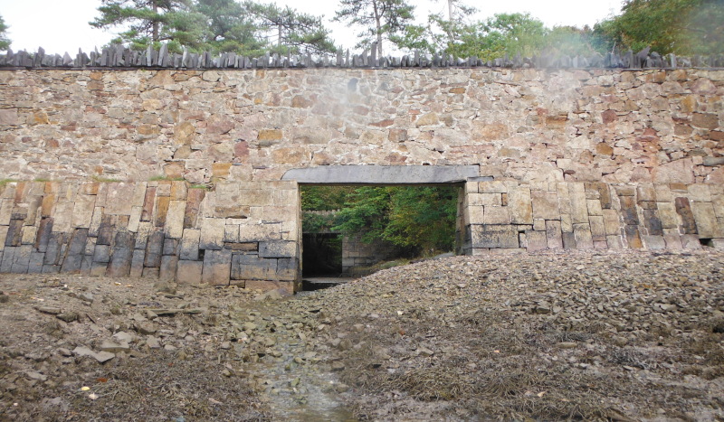  the opening in the old seawall  