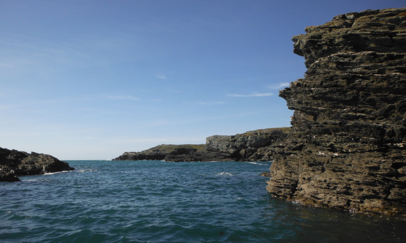  some of the rocks along the coastline 