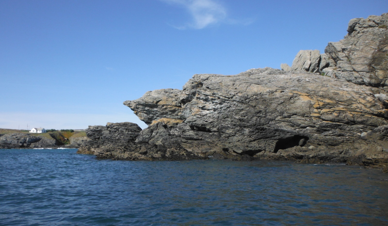  some of the rocks along the coastline 