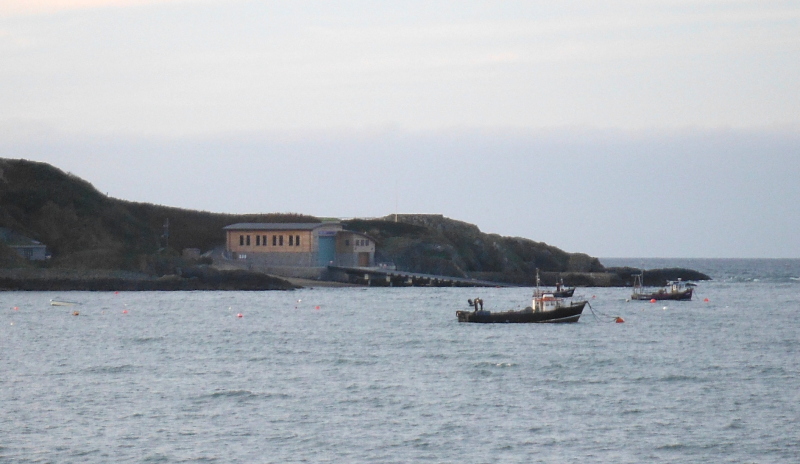  looking across the bay to the new lifeboat station  