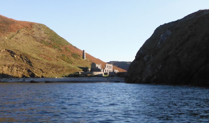 the old factory at the back of the beach