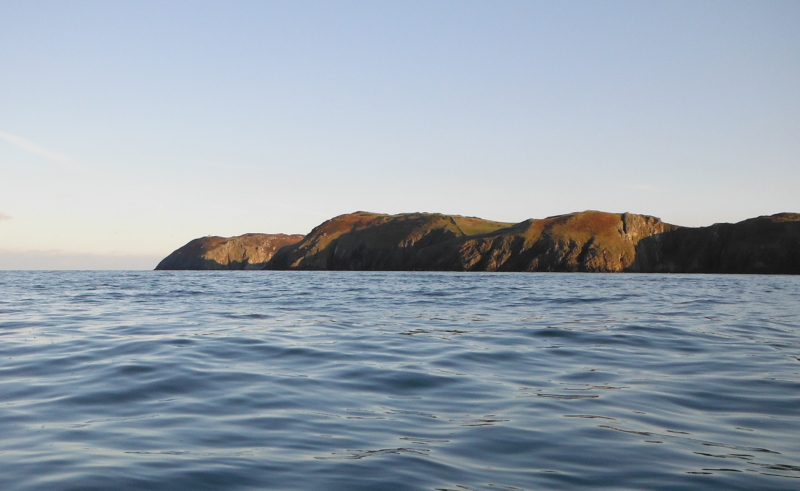 looking back along the coast 