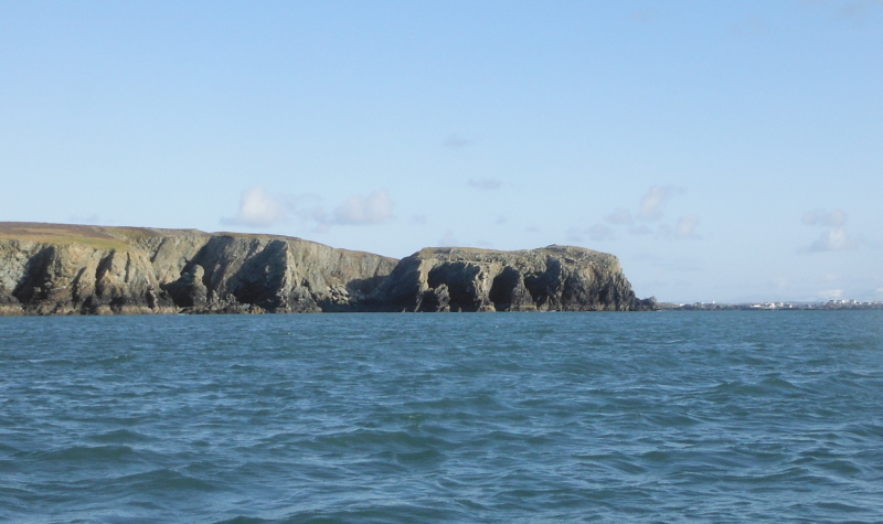 the west side of Dinas Stack 