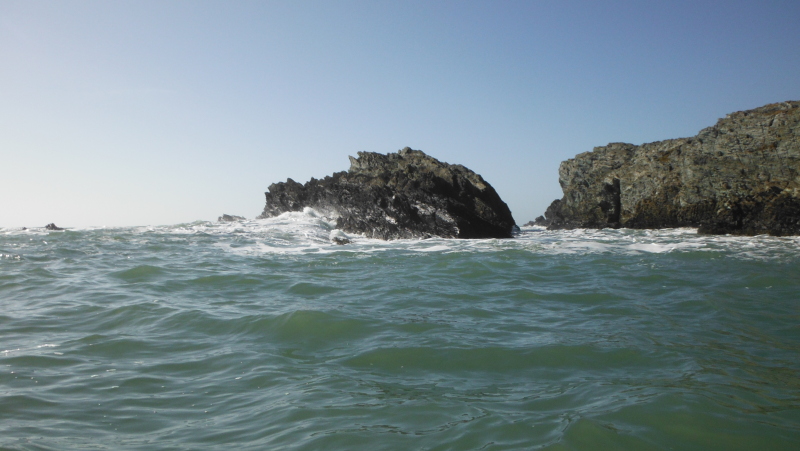 the sea at Penrhyn Mawr 