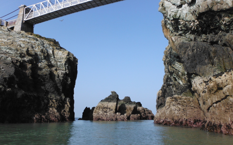 under the bridge at South Stack 