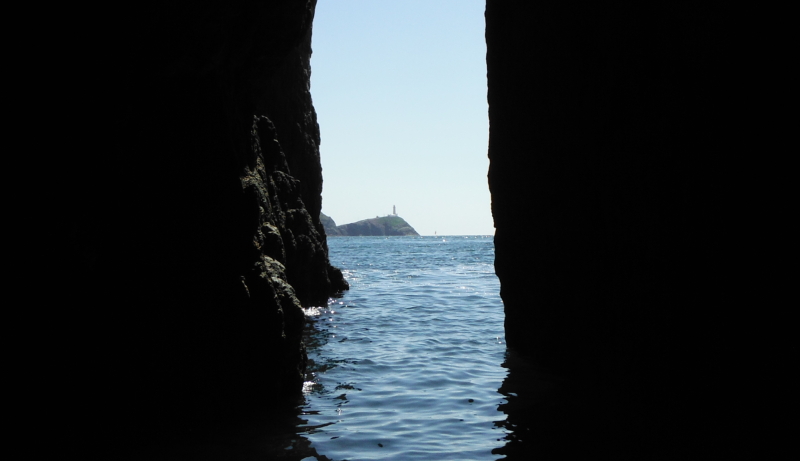 looking across to South Stack from the narrow entrance 