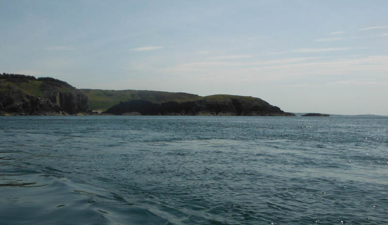 looking across to Ynys y Fydlyn 