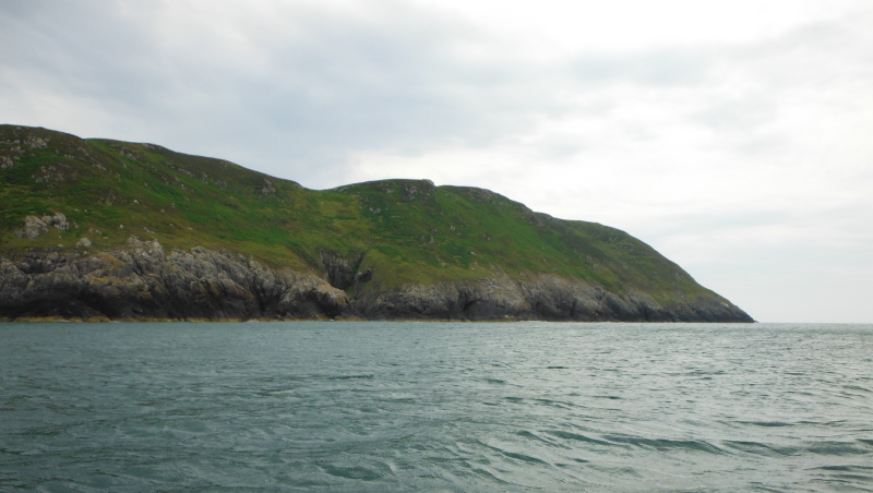 looking along to Dinas Bâch 