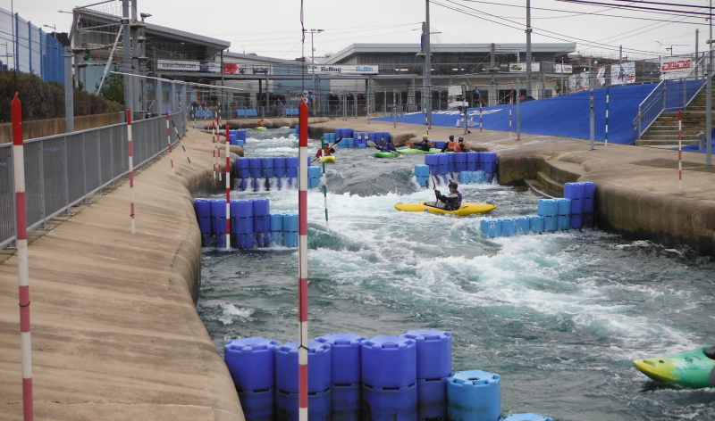  the lower section of the course at 6 cumecs 