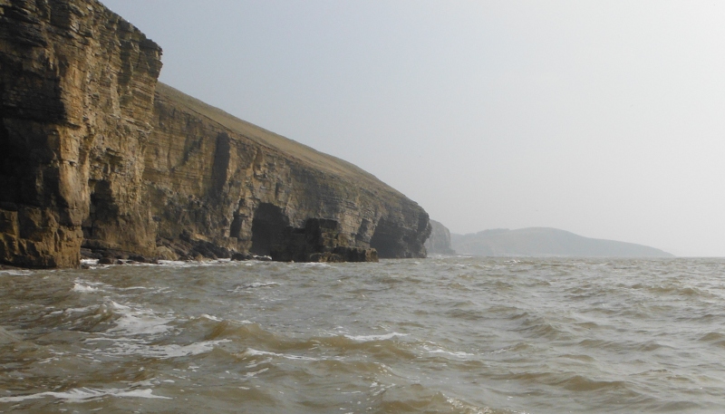  looking along the cliffs 