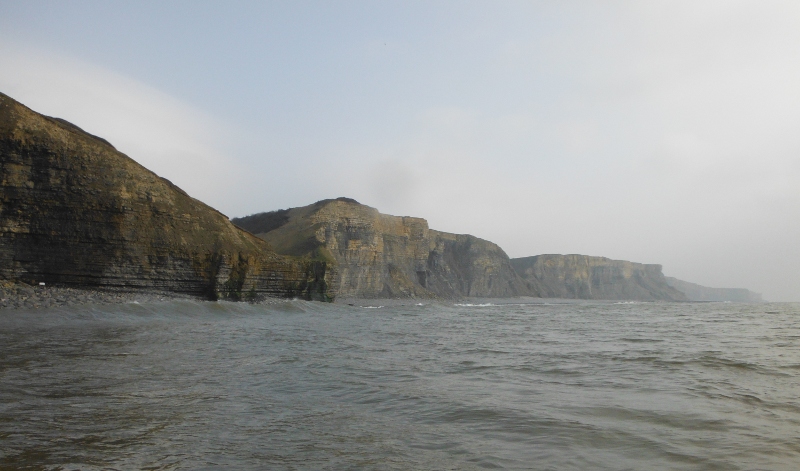  looking along the cliffs 