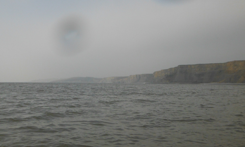  looking back along the cliffs 