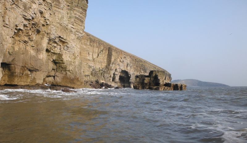  looking back at the outcrop 