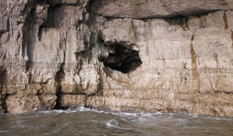  a large hole in the cliffs 