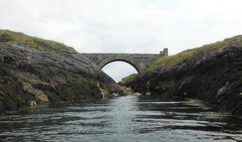  the bridge that connects the two halves of Eilean Musdile 