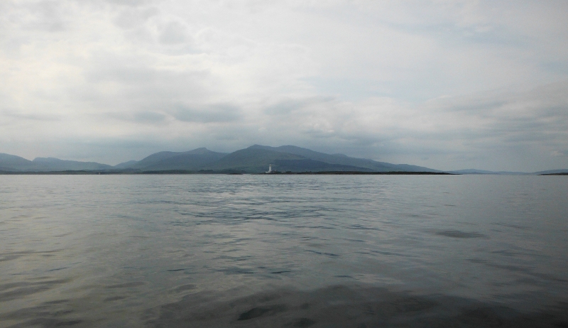  looking back to the lighthouse on Eilean Musdile 