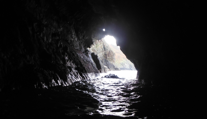  inside a cave 