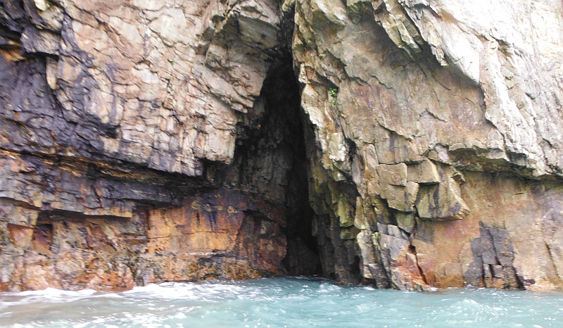  looking at the outside of another cave 