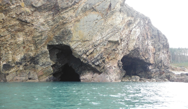  the outside of the cave 