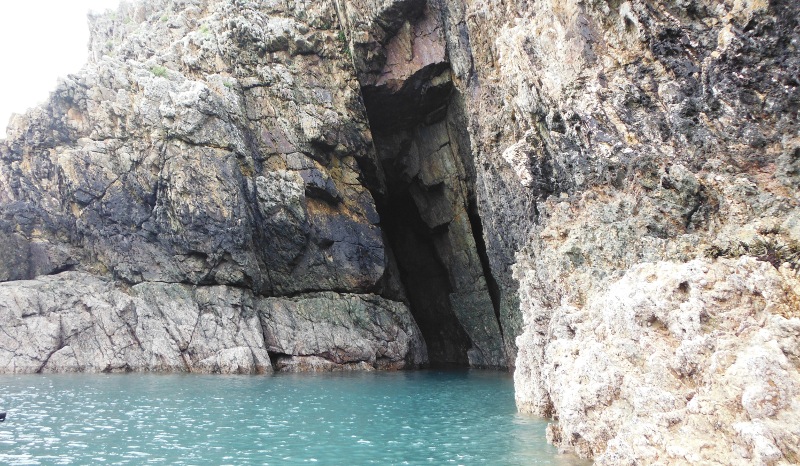  the cave in Ynys y Fydlyn 