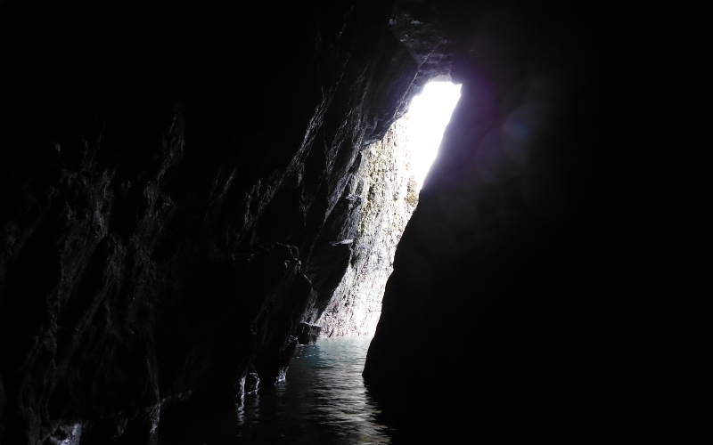  inside the cave 