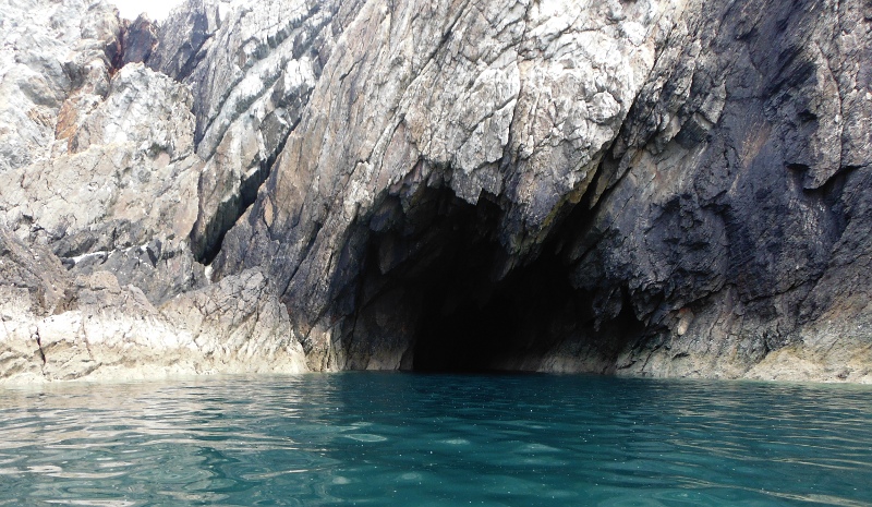  the outside of the cave 