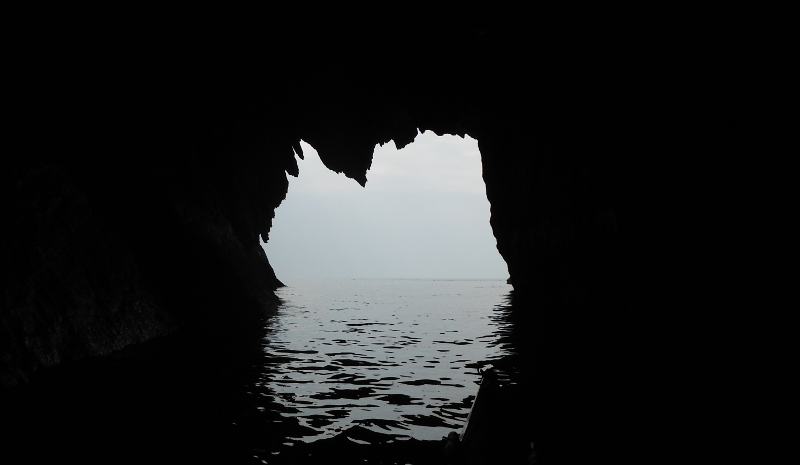  the inside of the cave 