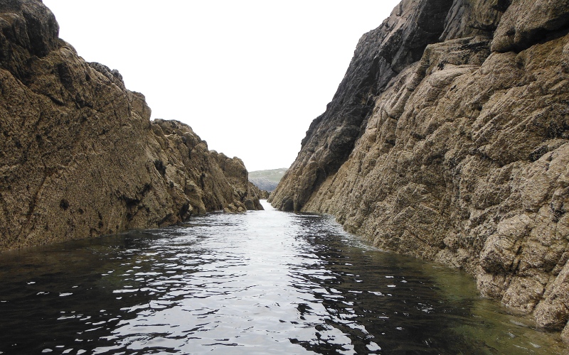  the passage through the rocks 