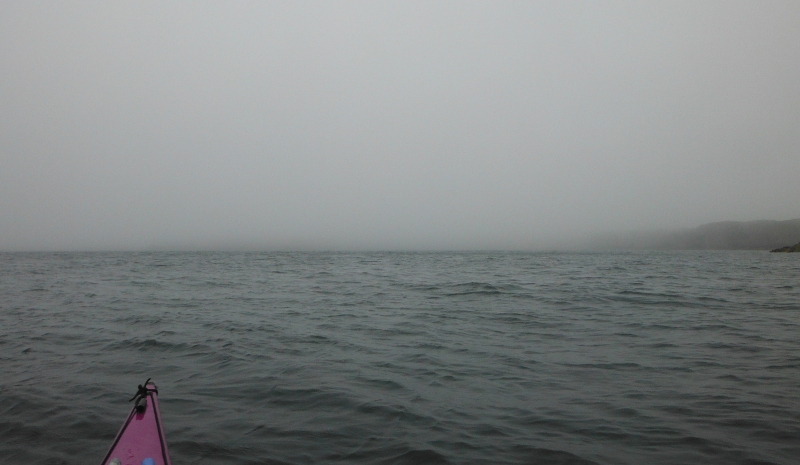  looking across to South Stack - totally hidden in the fog 