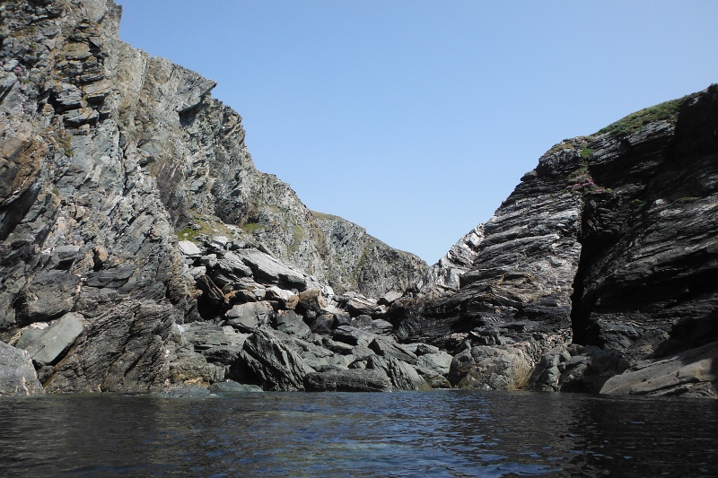  the gap between Dinas Stack and the mainland 