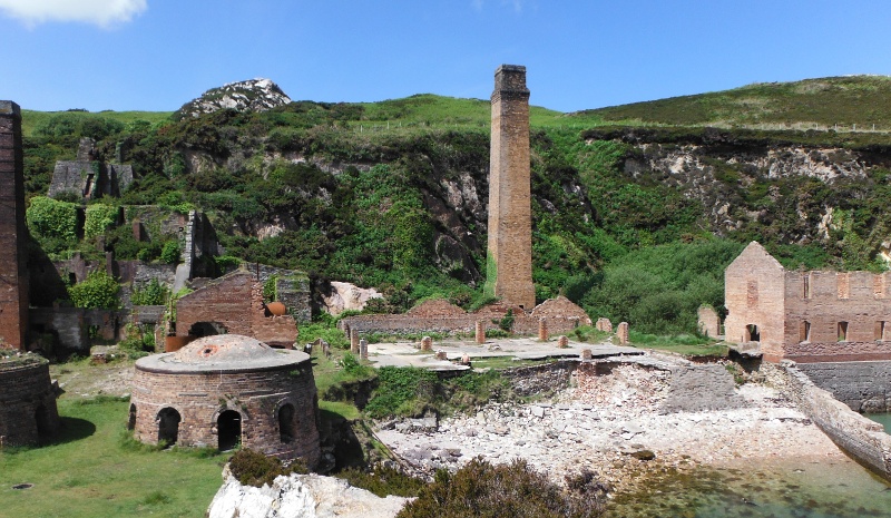  an elevated view of the brickworks 